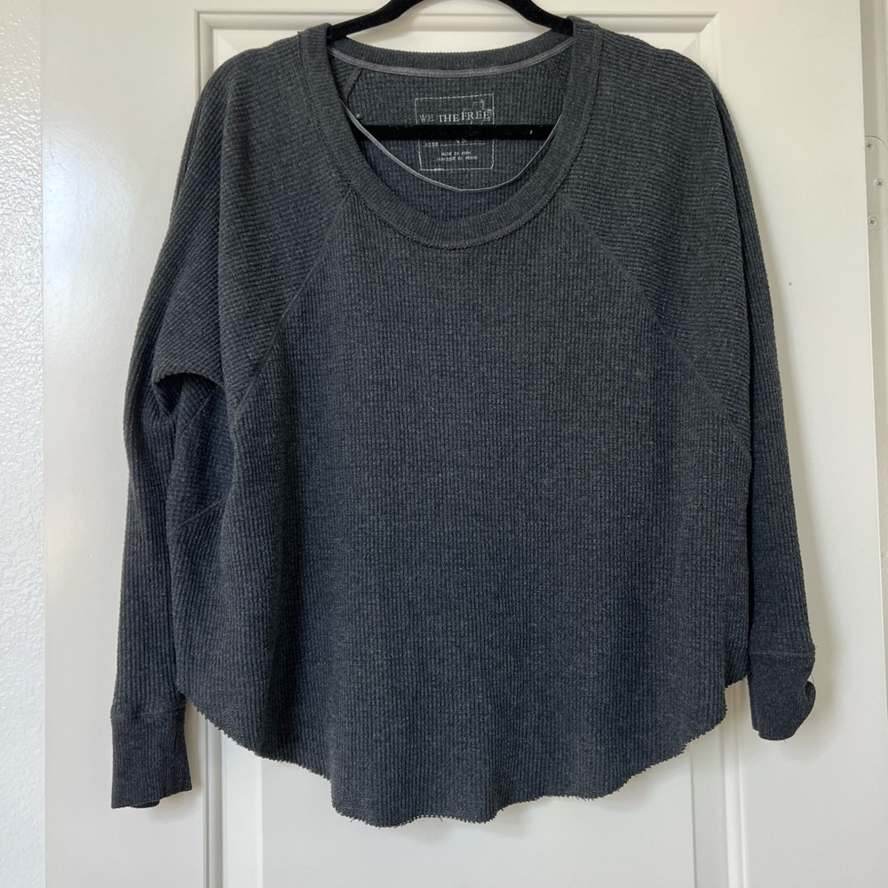 We The Free Arden Waffle Knit Thermal Long Sleeve